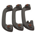 Kit Com 3 Puxador Alça Teto Pqp Ix35 2012 Original Cinza-escuro