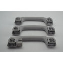 Kit Com 3 Puxador Alça Teto Pqp I30 2010 Original Cinza-escuro