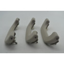 Kit 3 Puxador Alça Pqp Teto Subaru Impreza 2008 Original Cinza