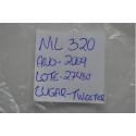 Tela Alto Falante Superior Central Painel Ml320 2008 Origin Preto