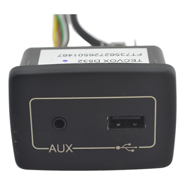 Entrada Conector Usb Auxiliar Console Fiat Mobi 2018 Origina