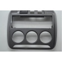 Moldura Central Comando Ar Radio Painel Citroen C3 2014 Orig Preto
