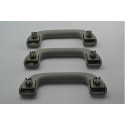 Kit 3 Puxador Alça Teto Pqp Honda City 2009 2010 Original Cinza
