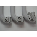 Kit 3 Puxador Alça Teto Pqp I30 2014 Original Cinza-escuro