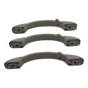 Kit Com 3 Puxador Alça Pqp Teto Peugeot 207 2011 Original Bege