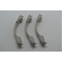 Kit 3 Puxador Alça Teto Pqp Citroen C3 2015 Original Cinza