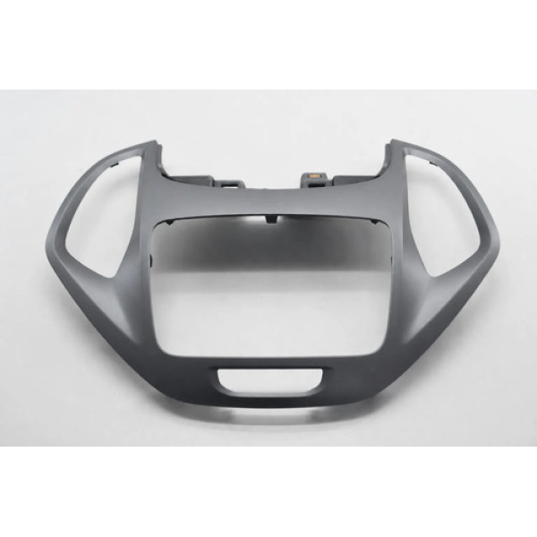 Moldura Central Painel Radio Ford Ka 2014-2021 Original Prateado