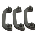 Kit Com 3 Puxador Alça Teto Pqp Honda City 2013 Original Cinza