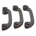 Kit 3 Puxador Alça Teto Pqp I30 2012 Original Cinza-escuro