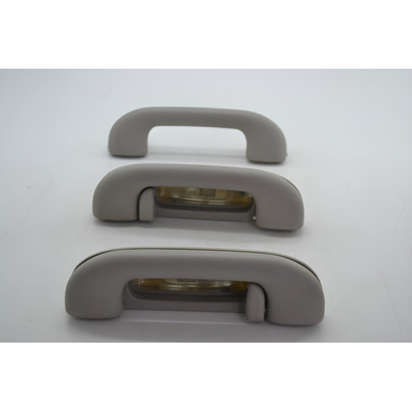 Kit 3 Puxador Alça Teto Pqp Fiat Toro 2016 Original Cinza