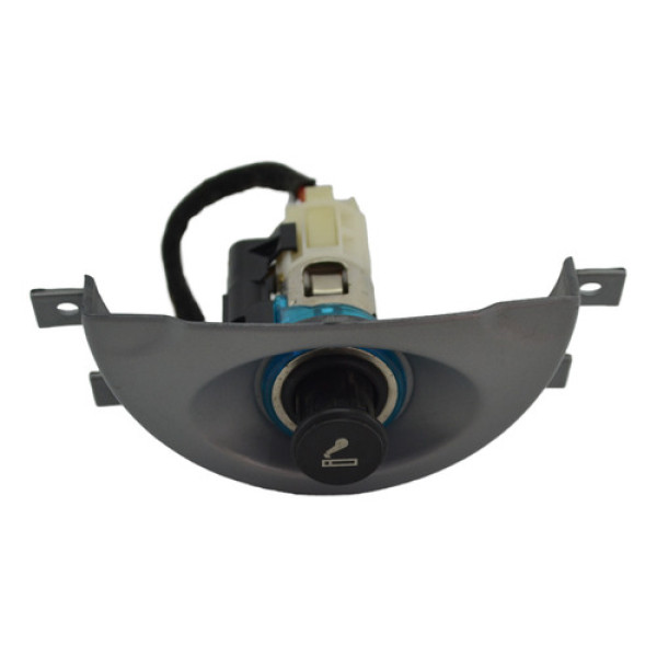 Moldura Tomada 12v Painel Chery Face 2010 Original Prateado