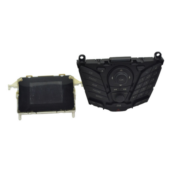 Frente C/visor Radio Som Ford New Fiesta 2015 Original