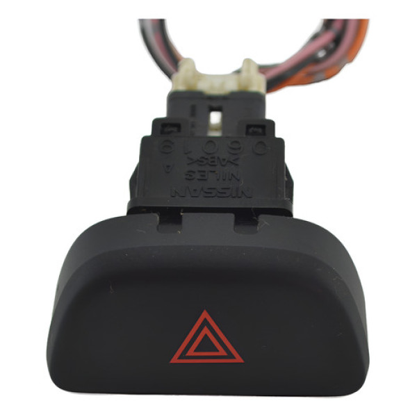 Botão Pisca Alerta Painel Nissan March 2012 Original Preto