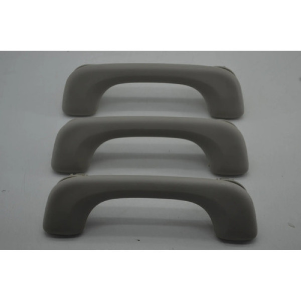 Kit 3 Puxador Alça Teto Pqp Megane 2008-2012 Original Cinza