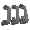 Kit Com 3 Puxador Alça Teto Pqp Chery Tiggo 5x 2025 Original Cinza