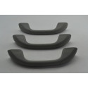 Kit 3 Puxador Alça Pqp Teto Renault Sandero 2008 Original Cinza