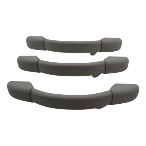 Kit 3 Apoio Puxador Alça Teto Pqp Interno C3 2008 Original Cinza