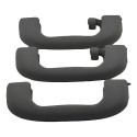 Kit 3 Puxador Alça Teto Pqp Chevrolet Agile 2013 Original Cinza-escuro