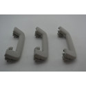 Kit 3 Apoio Alças Pqp Teto Ecosport 2013-2021 Original Cinza