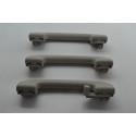 Kit 3 Puxador Alça Teto Pqp Nissan Sentra 2010 Original Cinza