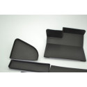 Kit 5 Acabamento Borracha Proteção Peugeot 307 2009 2010 Preto