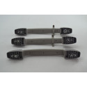 Kit 3 Puxador Alça Teto Pqp Subaru Forester 2007 Original Cinza