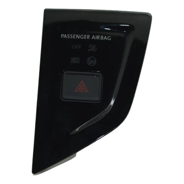 Moldura Botão Pisca Alerta Painel Nivus Virtus Polo Original Preto