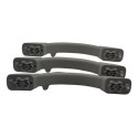 Kit 3 Puxador Alça Teto Pqp Interno C3 Picasso 2015 Original Preto