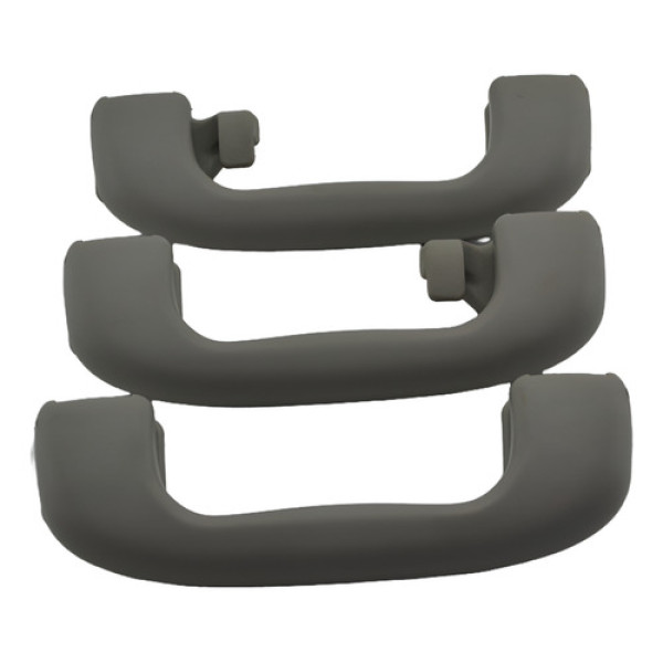 Kit 3 Puxador Alça Teto Pqp Chevrolet Cruze 2014 Original Cinza Cinza