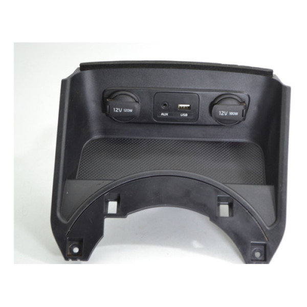 Entrada Usb Aux Tomada 12v Kia Sportage Original Preto