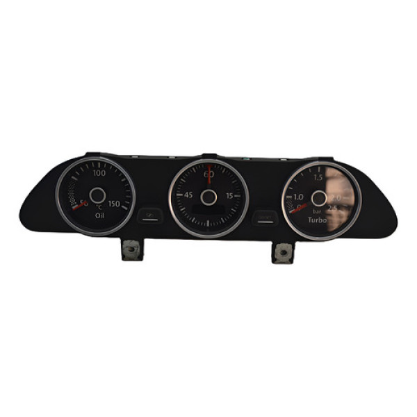 Relogio Manometro Pressão Temperatura Vw Fusca Tsi Original Preto