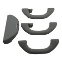 Kit 3 Apoio Alça Teto Pqp C/porta Oculos Golf 2000-2014 Orig Cinza