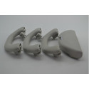 Kit 3 Alça Teto Pqp C/porta Oculos Vw Polo 2009 Original Cinza