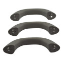 Kit 3 Puxador Alça Teto Pqp Chery Qq 2012 Original Cinza