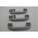 Kit 3 Puxador Alça Teto Pqp Chevrolet Vectra 2010 Original  Cinza