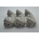 Kit 3 Puxador Alça Teto Pqp Ford Focus 2011 Original Cinza