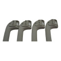 Kit 4 Puxador Alça Teto Pqp Jeep Cherokee 2015 Original Bege