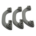 Kit Com 3 Puxador Alça Teto Pqp Vw Polo 2012 Original Cinza