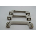 Kit 3 Puxador Alça Teto Pqp Fiat Palio 2017 Original Cinza