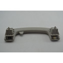 Kit 3 Puxador Pqp Alça Teto Com Cabide Citroen C4 Original Cinza