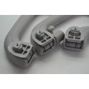 Kit Com 3 Puxador Alça Teto Pqp I30 2010 Original Cinza-escuro