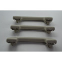 Kit 3 Puxador Alça Teto Pqp Nissan Livina 2012 Original Creme