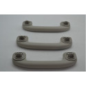 Kit 3 Puxador Alça Teto Pqp Nissan Kicks 2020 Original Cinza