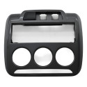Moldura Central Comando Ar Radio Painel Citroen C3 2014 Orig Preto