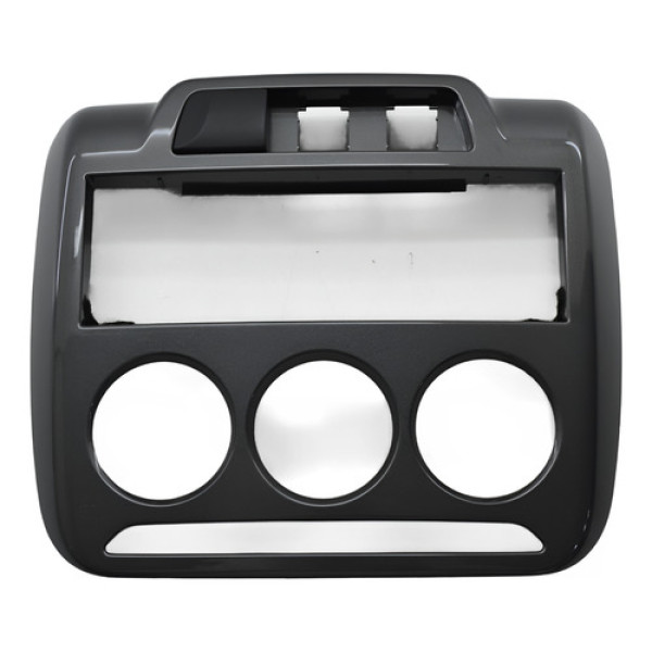 Moldura Central Comando Ar Radio Painel Citroen C3 2014 Orig Preto