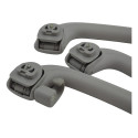 Kit 3 Puxador Alça Apoio Teto Pqp Azera 2015 Original Cinza