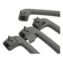 Kit Com 4 Puxador Alça Teto Pqp Asx 2013 Original Cinza