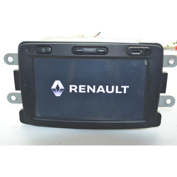Tela Central Multimidia Radio Renault Sandero Logan Original Preto