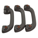 Kit Com 3 Puxador Alça Teto Pqp Ix35 2012 Original Cinza-escuro