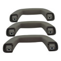 Kit Com 3 Puxador Alça Teto Pqp Gm Captiva 2012 Original Cinza-escuro